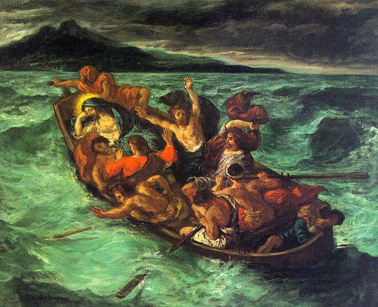 Christ on the Lake of Gennesaret, Eugene Delacroix